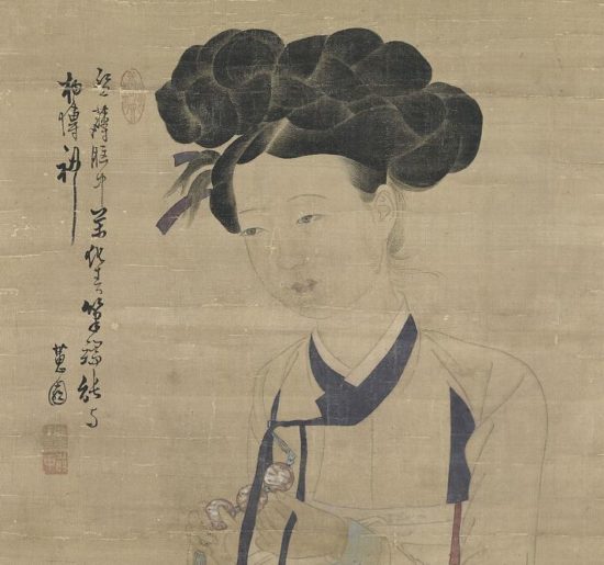 Portrait of a Beauty, by Shin Yun-bok,